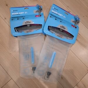 NWT BUNDLE x2 Hydrapak Shape-Shift 2L Hydration Hiking Bladder Water Reservoir